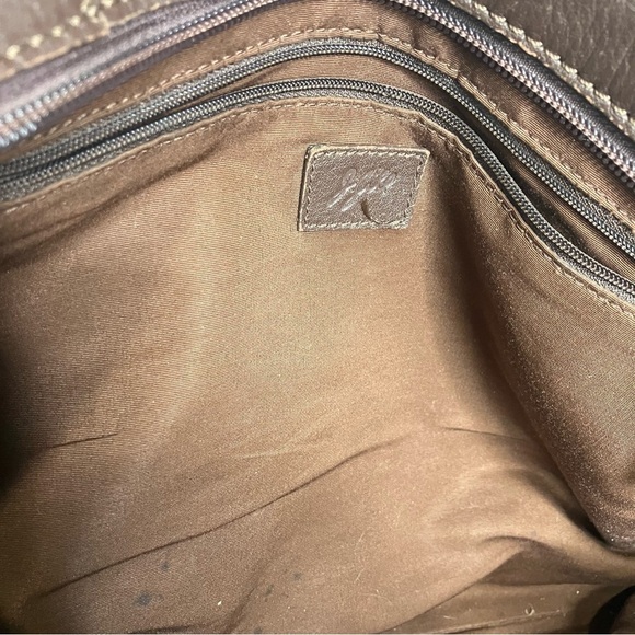 J. Jill brown leather shoulder bag medium size 12.75” x 11” - Picture 10 of 12